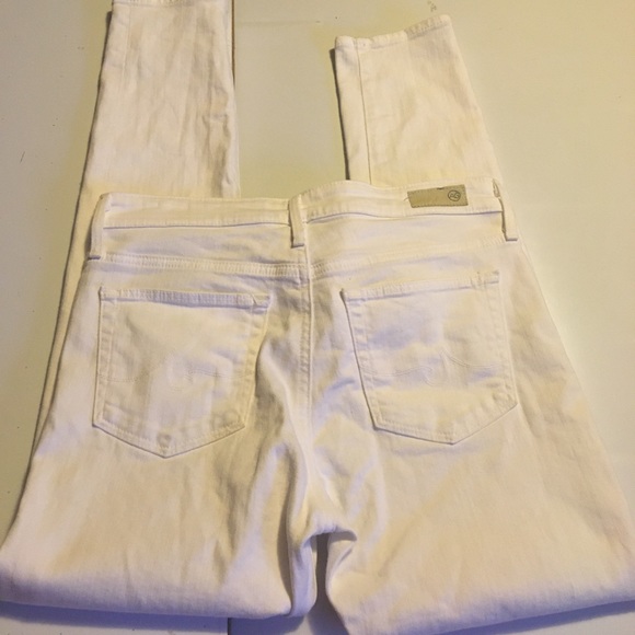 AG farrah skinny ankle white 28R high rise jeans - Picture 3 of 9